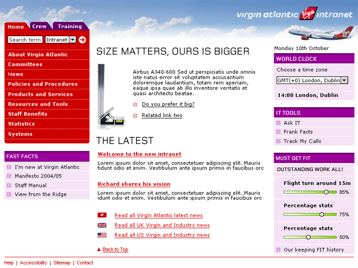 First draft of homepage